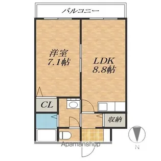 コーポYSD【3階】の間取り