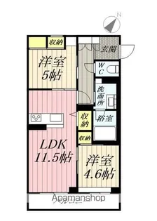 グランディール【303号室】の間取り