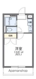 レオパレスヴァンベール【2階】の間取り