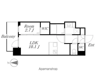 エステムコート名古屋TWIN WEST【5階】の間取り