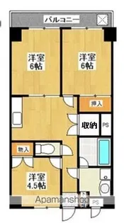 ロイアルハイツ戸塚【4階】の間取り