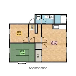 B’CASA鹿島神宮RE−BORN【2階】の間取り