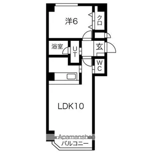 レジーナN20【6階】の間取り