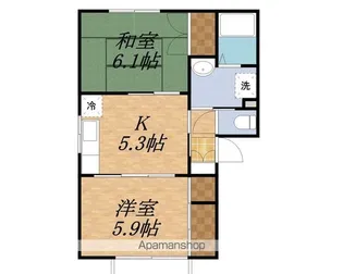 フレグランス栄【1階】の間取り