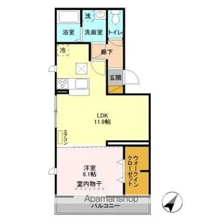 ノールメゾン南流山 II【1階】の間取り