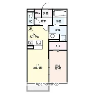 シャルマントリシティ【1階】の間取り
