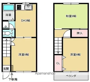コーポ・チェリー【3号室】の間取り