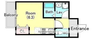 シャルコートSOGA【3階】の間取り