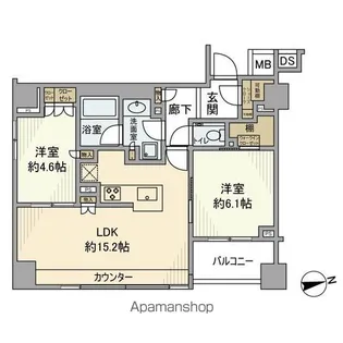 南青山マスターズハウス【5階】の間取り