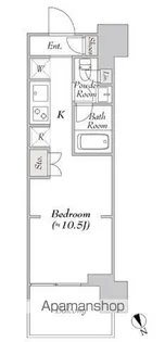 ウエリスアーバン水天宮前【8階】の間取り