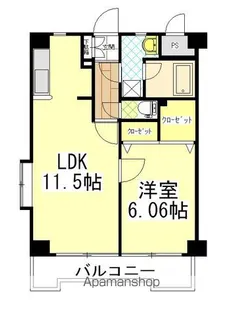 リベラいわき【7階】の間取り