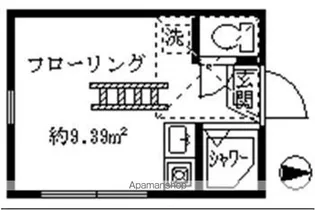 東京都中野区弥生町2丁目【アパート】の間取り