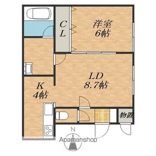 (仮称)東8南22マンション【1階】の間取り