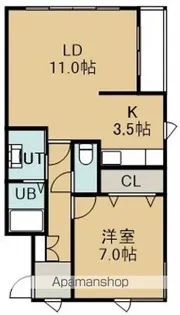 こまばGT【307号室】の間取り