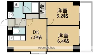 ボヌール・エスト【6階】の間取り