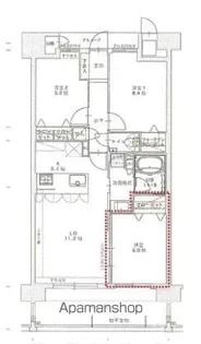 モントーレ香椎浜サーフタワーイーストウイング【1614号室】の間取り