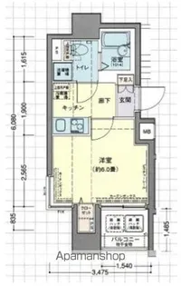 ドルチェ日本橋浜町・弐番館【9階】の間取り
