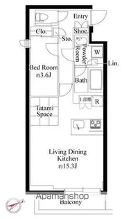 ラヴィエール千駄ヶ谷プレミアムレジデンス【2階】の間取り