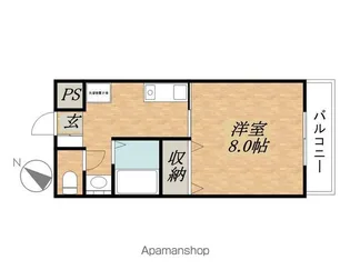 エクセラート瀬田【105号室】の間取り