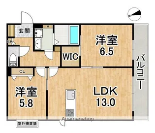 カーサ エクリュ【2階】の間取り
