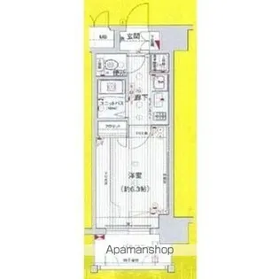 プレサンス泉セントマーク【404号室】の間取り