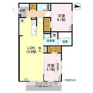 MAISON FIKA【2階】の間取り
