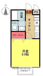 らむフラット【B2号室】の間取り