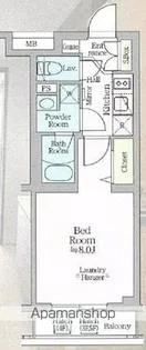 東京都新宿区西新宿8丁目【マンション】の間取り