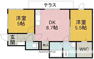 メゾンドソレイユ【1階】の間取り