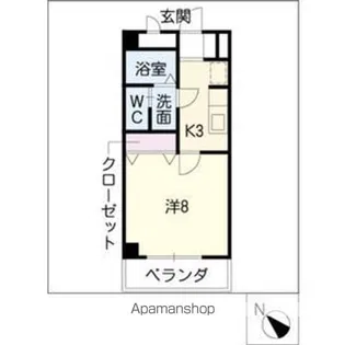 アズールY’s【301号室】の間取り