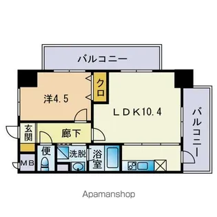 HF平尾レジデンス【1017号室】の間取り