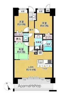 ファーネスト箱崎九大前レジスタ【402号室】の間取り