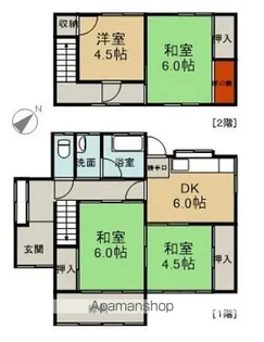 広島県広島市西区古江新町【一戸建】の間取り