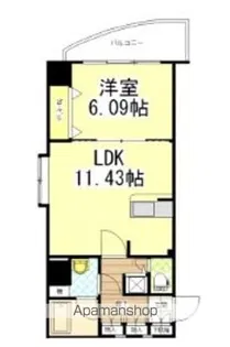 リベラいわき【8階】の間取り