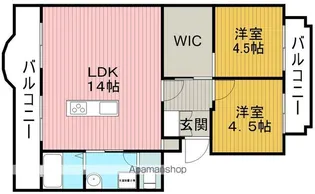 隆豊ハイツ【2階】の間取り