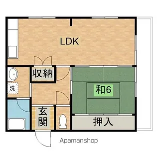 HILLS HAYA【206号室】の間取り