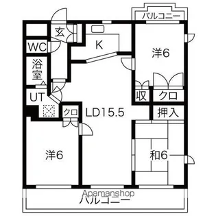 HILLLOCK167【2階】の間取り