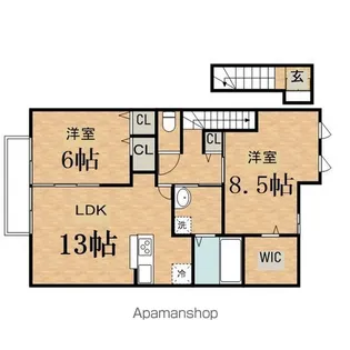 サニーサイド聖蹟 II【II206号室】の間取り