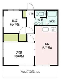 みのりハイツ【1階】の間取り