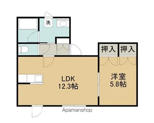 ハイツフィオーレ【103号室】の間取り