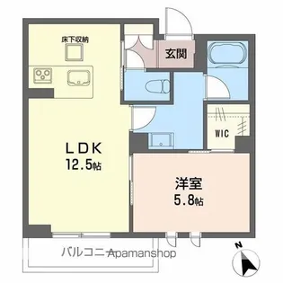 ネオブランコート【1階】の間取り
