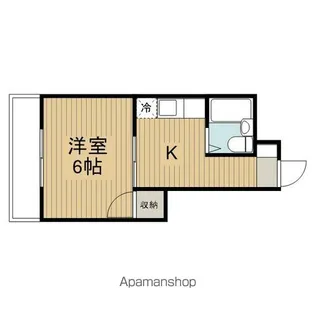 GSハイム新中野駅前【607号室】の間取り