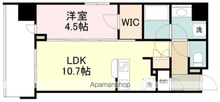 グランカーサ仙台晩翠通【11階】の間取り