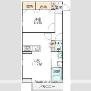 アイリスタ柏【1階】の間取り