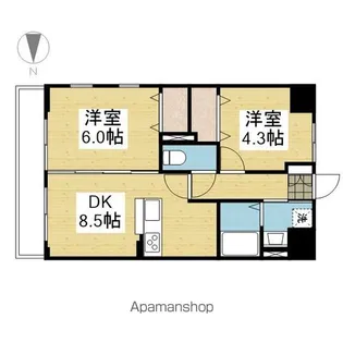 フォレスト・グランテラス【208.号室】の間取り