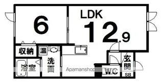 ウインドワード【1階】の間取り