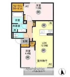 VILLA PATIO【2階】の間取り