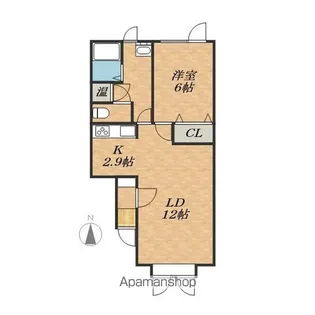 マリアンデール【2階】の間取り