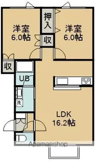 メゾンドフラッシュⅡ【2階】の間取り