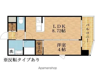 クローバー・グランデ今里【606号室】の間取り